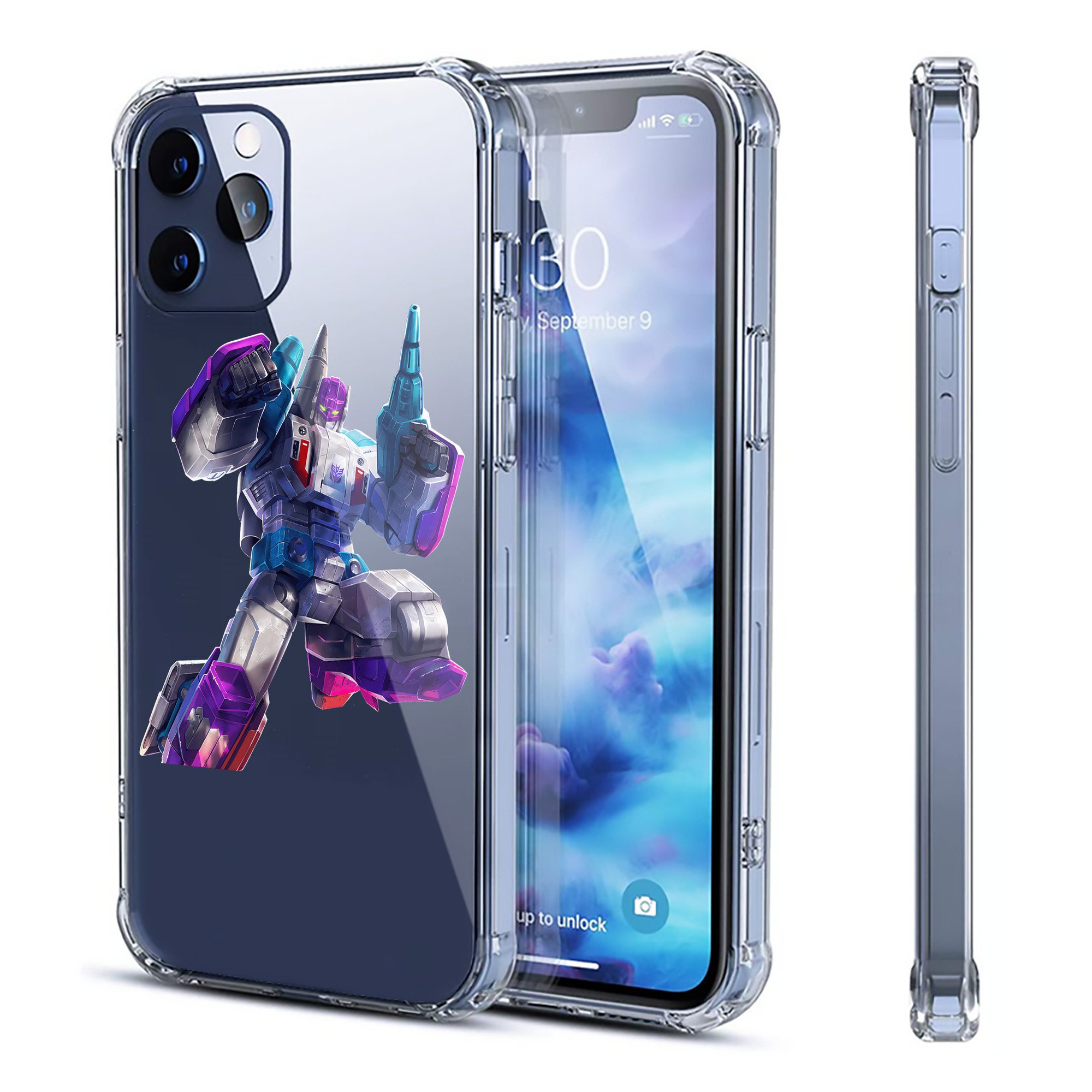 （画像用） Transformers トランスフォーマー 【iPhone 12シリーズ対応】透明スマホケース（クリアソフトケース）